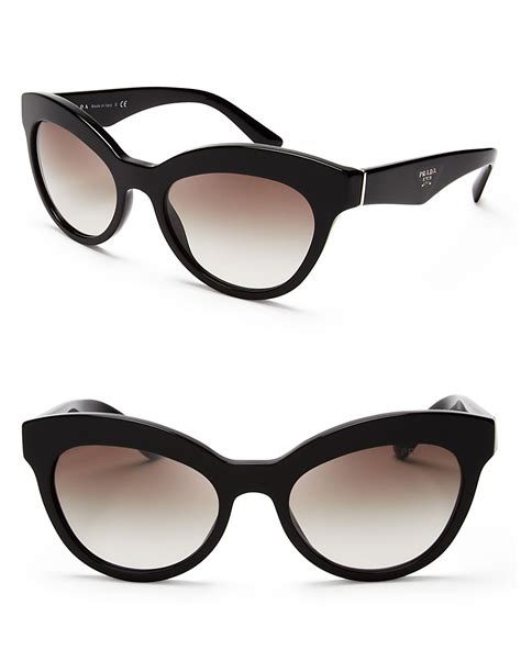 53mm round cat eye sunglasses prada|cat eye prada sunglasses women.